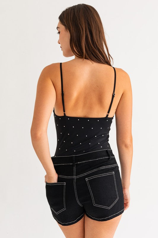 Hot Fix Sleeveless Bodysuit LE LIS