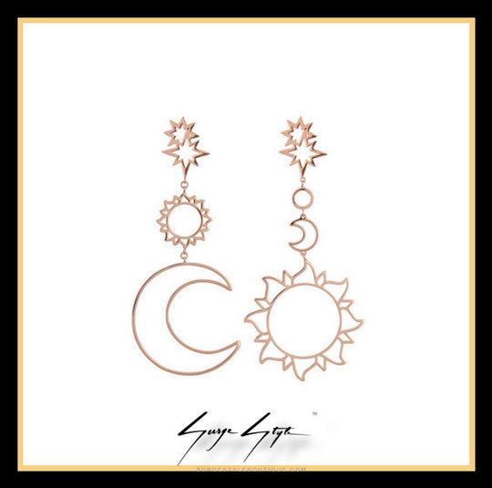 Sun & Moon  earrings SurgeStyle Boutique