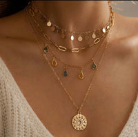 All my gems layered necklace