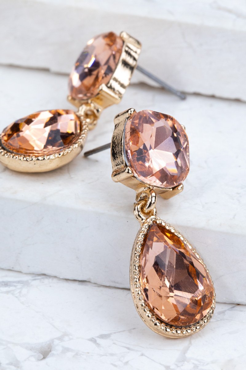 Champagne Dipped Earrings - SurgeStyle Boutique