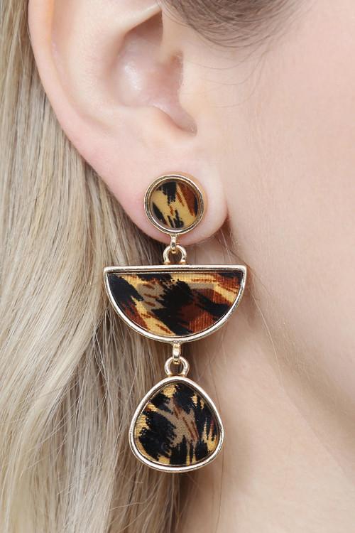 Leopard Mod Earrings - SurgeStyle Boutique