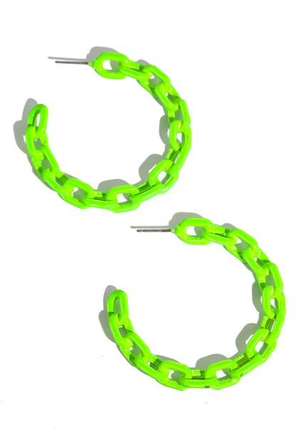 Neon Chain Earrings - SurgeStyle Boutique