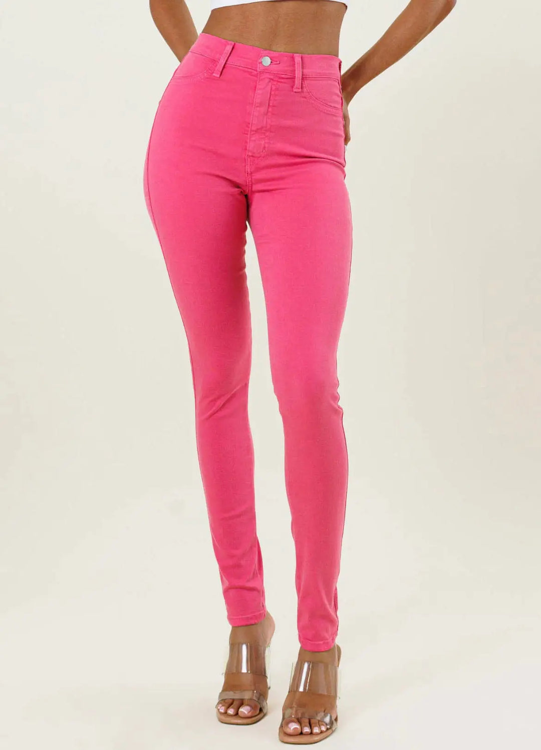 Pretty Pink Denim Jeans – SurgeStyle Boutique