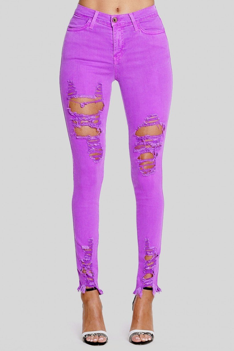 Purple Posh Jeans - SurgeStyle Boutique