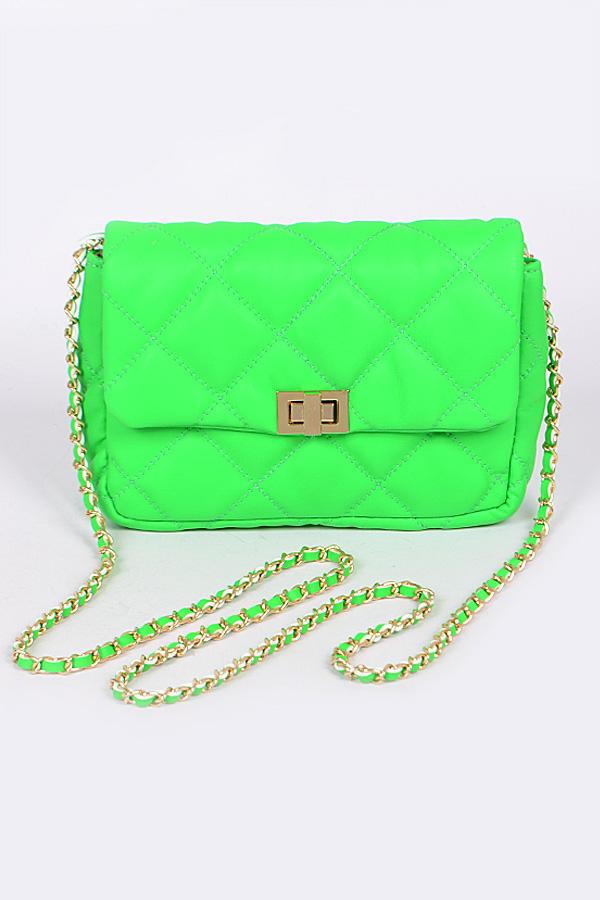Run It! Neon Green Bag - SurgeStyle Boutique