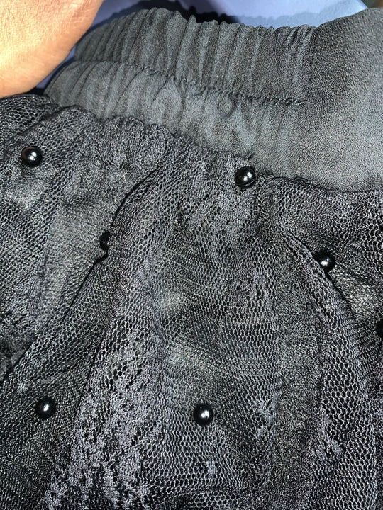 Black Shorts with cape - SurgeStyle Boutique
