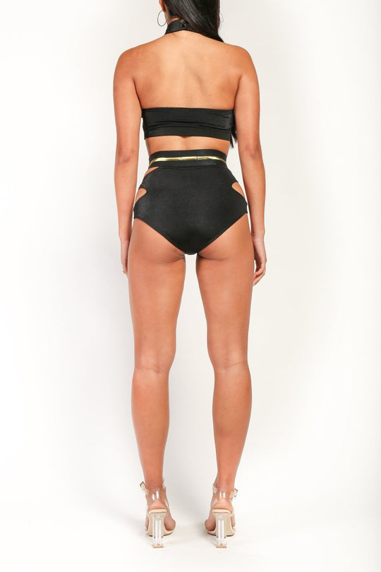 Strut Black Bikini Set - SurgeStyle Boutique