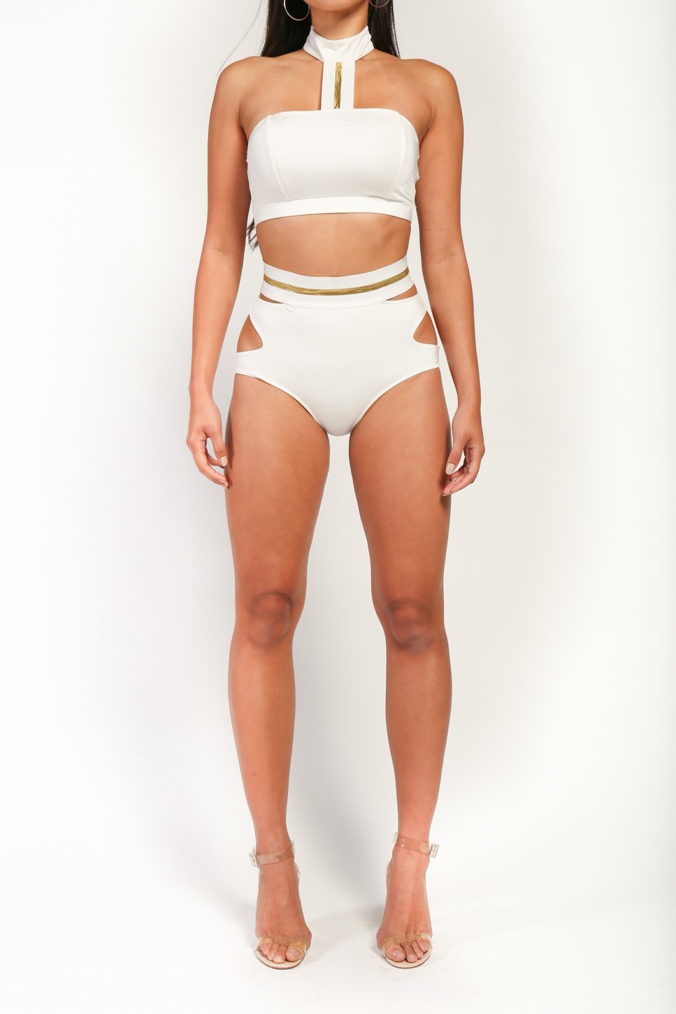 Strut White Bikini Set - SurgeStyle Boutique