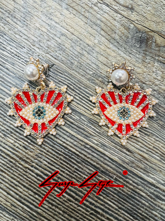 Eye To Heart Earrings (Protect your Heart) - SurgeStyle Boutique